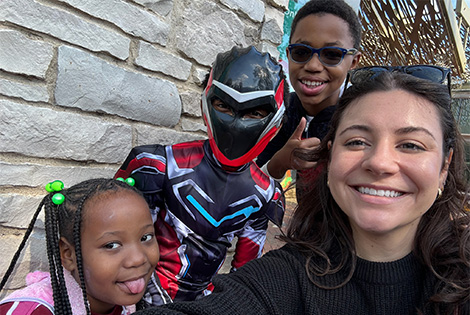 kids at new horizons program activity