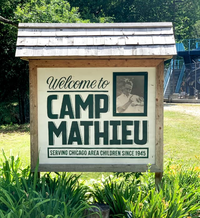 camp mathieu sign