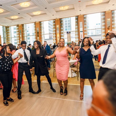 people dancing at gala