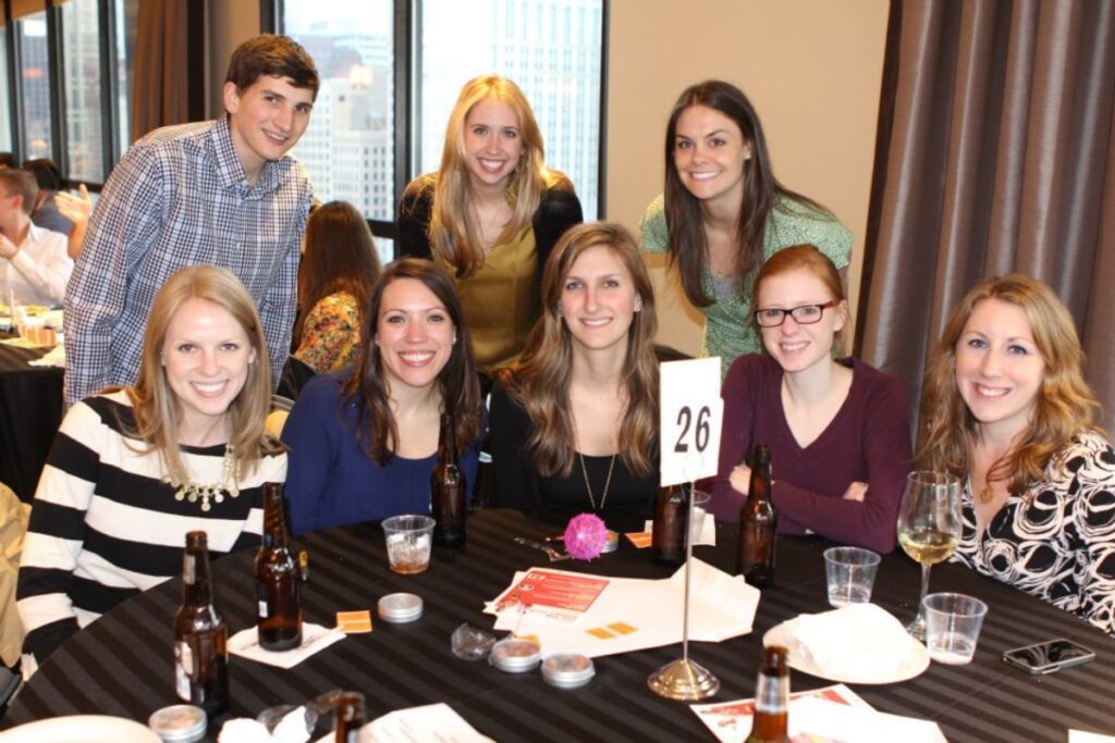people at trivia night table 26